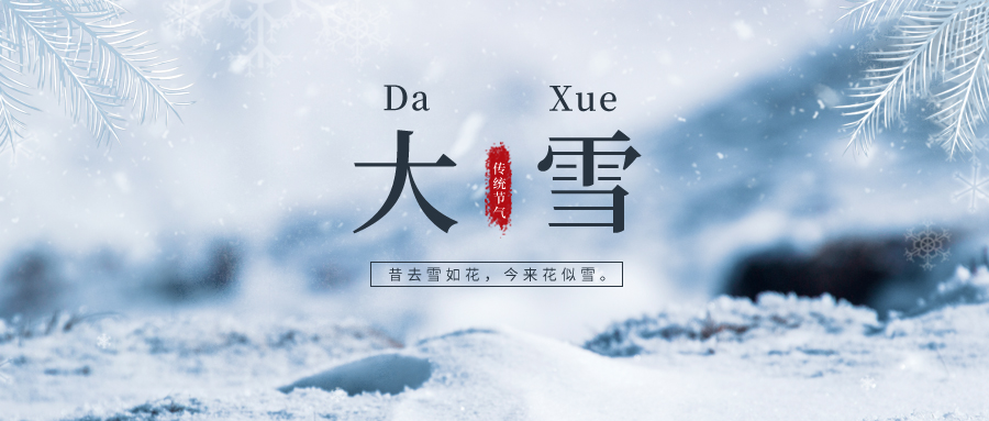 大雪 ▎雪落冬藏，將美好醞釀~